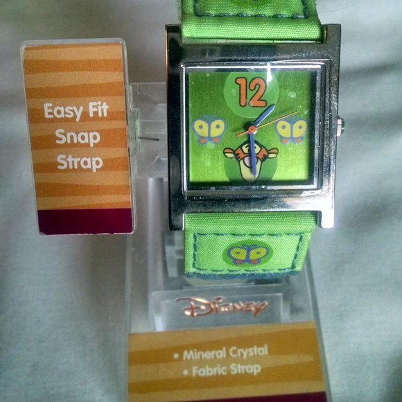 Vintage Rare Collectible Fashion Tigger Green Blue Wristwatch main image 4